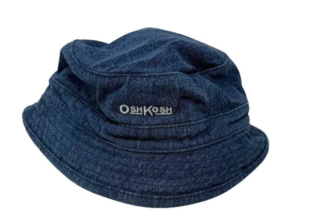 Vintage OshKosh B’gosh Denim Hat Infant‎ 100% Cotton Embroidered Early 2000s